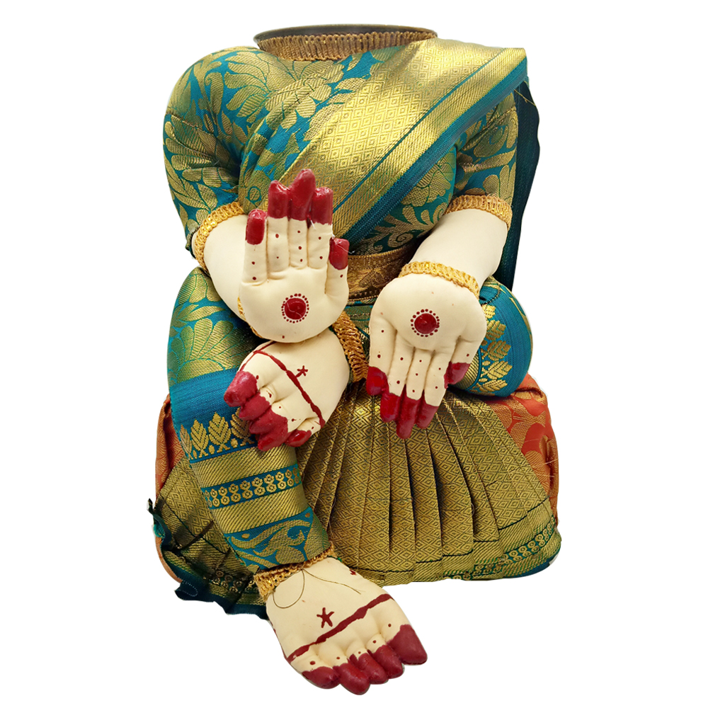 Ammavari Idol (Blue Colour with Kaddi Border) Ammavari Idol (Blue Colour with Kaddi Border)